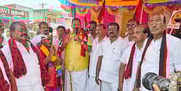 திமுகவின் நல்லாட்சியை தொடரச் செய்ய வேண்டும்: அமைச்சா் காந்தி