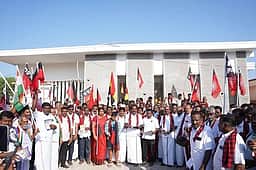 ஆலங்குடி தொகுதியில் ரூ. 50 கோடியில் முன்மாதிரி பள்ளி தொடங்க நடவடிக்கை! - சிவ.வீ. மெய்யநாதன் உறுதி