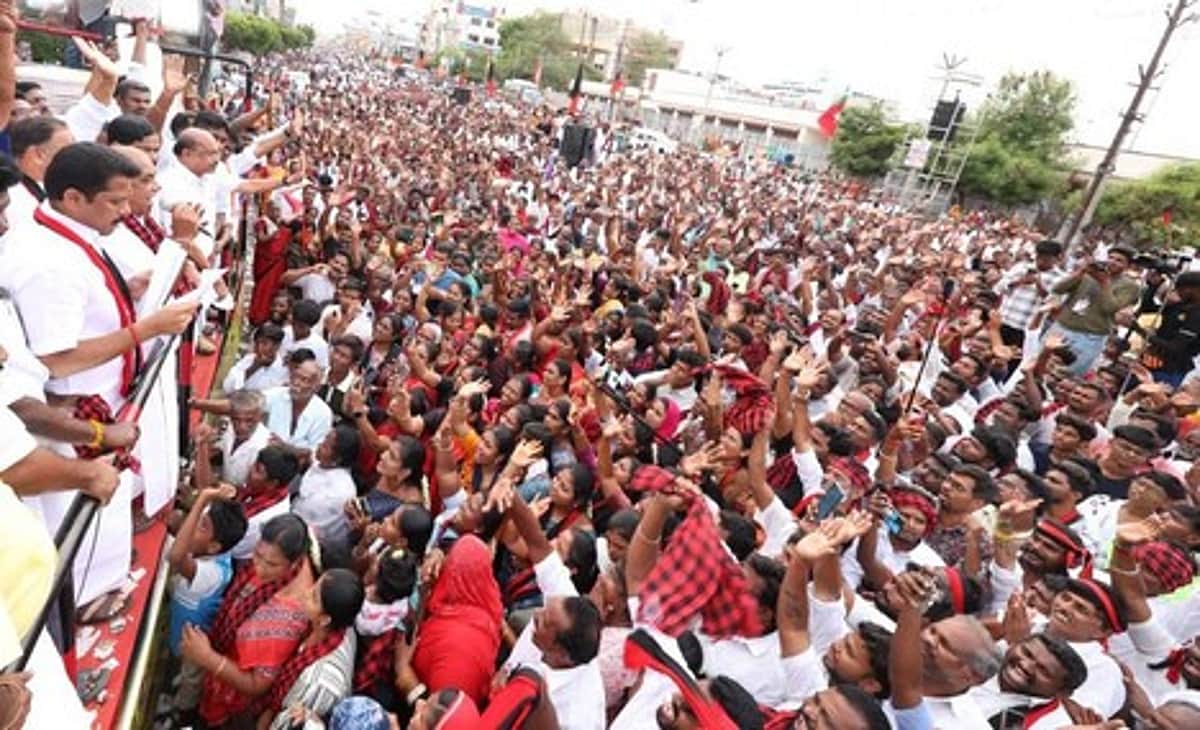 50 ஆயிரம் வாக்குகள் வித்தியாசத்தில்
வெற்றி பெறுவோம்: கரூா் திமுக வேட்பாளா் பேச்சு