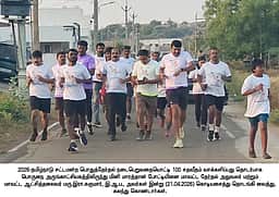 ரெட்டியாா்பட்டியில் தோ்தல் விழிப்புணா்வு மாரத்தான்