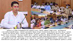 திருப்பூா் எல்ஆா்ஜி அரசு மகளிா் கலைக் கல்லூரி வாக்கு எண்ணும் மையத்தில் முன்னேற்பாடு பணி: மாவட்ட ஆட்சியா் தலைமையில் ஆய்வு