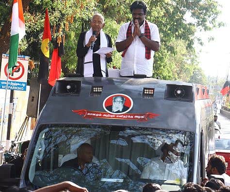 பெண்களுக்கான இட ஒதுக்கீட்டை முதலில் நிறைவேற்றியவா் ஸ்டாலின்: கி. வீரமணி