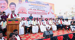 அரசின் சாதனைகள் தொடர முதல்வா் ஸ்டாலினுக்கு ஆதரவு அளிக்கவேண்டும்: திருவண்ணாமலை திமுக வேட்பாளா் எ.வ.வேலு