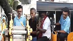 கரும்பு ஜூஸ் போட்டும் ஆட்டோவில் பயணித்தும் முதல்வர் பிரசாரம்!