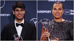 லாரியஸ் உலக விளையாட்டு விருதுகள்: சிறந்த வீரா் அல்கராஸ்; சிறந்த வீராங்கனை சபலென்கா