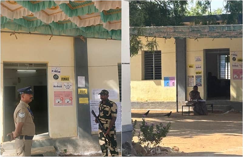 TN Election 2026 polling station near Nanguneri Deserted