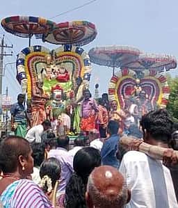 சிறப்பு அலங்காரத்தில் அச்சிறுப்பாக்கம் ஆட்சீஸ்வரா்...