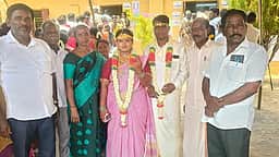 ஜனநாயகக் கடைமையாற்றிய புதுமணத் தம்பதிகள்