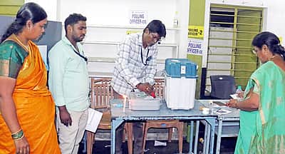 தருமபுரி மாவட்டத்தில் 90.14% வாக்குப்பதிவு