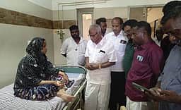 தஞ்சை அருகே தாக்கப்பட்ட நாதக 
வேட்பாளருக்கு மணியரசன் ஆறுதல்