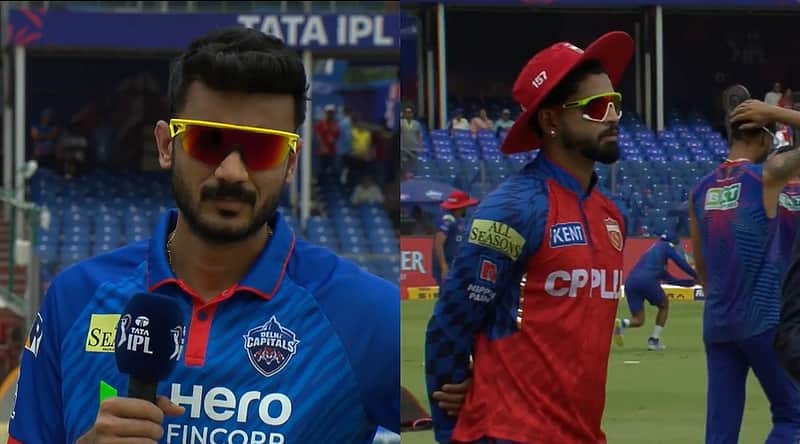 The captains of the Delhi and Punjab teams.