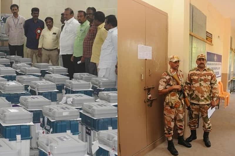 Chennai EVMs Secured in Strong Rooms