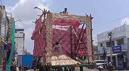 தஞ்சை பெரிய கோயிலில் நாளை சித்திரைத் தேரோட்டம்: பாதுகாப்பு ஏற்பாடுகள் தீவிரம்