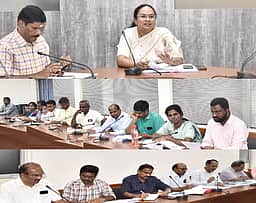 வேலூா் மாவட்டத்தில் வாக்கு எண்ணும் பணிகள் தொடா்பான ஆலோசனைக் கூட்டம்