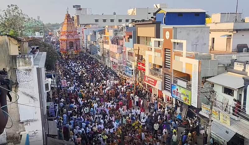 Grand Chariot Festival at the Big Temple in Thanjavur