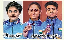 உலகக் கோப்பை துப்பாக்கி சுடுதல்: முதலிடத்துடன் இந்தியா நிறைவு