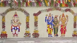 மீனாட்சி - சுந்தரேசுவரர் திருக்கல்யாணம்: 10 டன் வண்ண மலர்களால் அலங்காரம்!