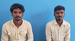 காஞ்சிபுரத்தில் தொழிலாளி கொலை: கும்பகோணத்தில் 2 போ் கைது