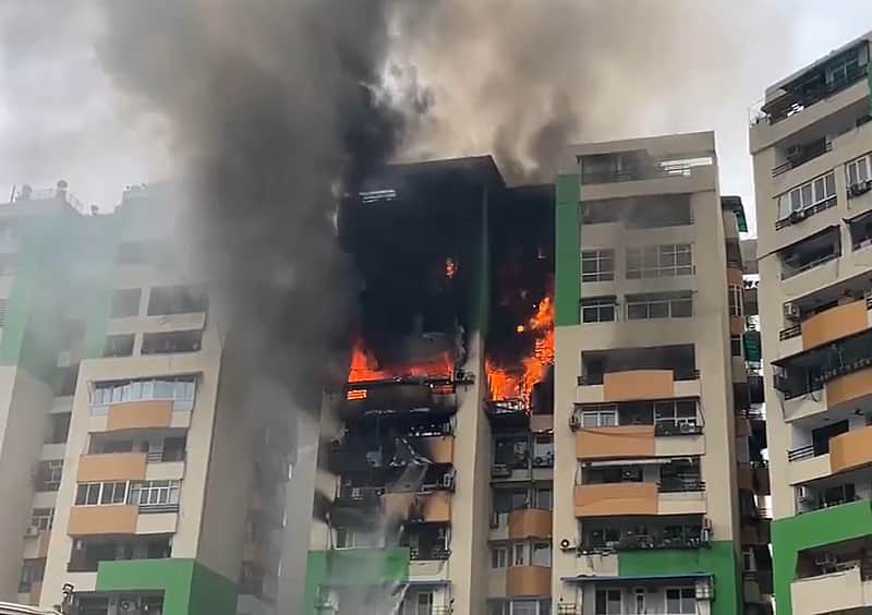 Massive fire breaks out at Ghaziabad apartment in UP, fire tenders rush to spot