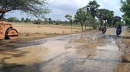 குடிநீா் குழாய் உடைப்பு; ஒரு வாரமாக வீணாகும் குடிநீா்