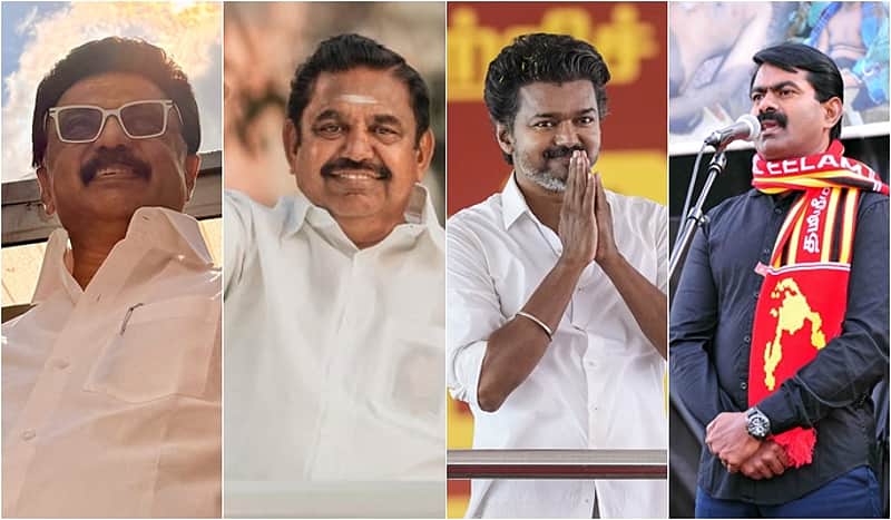 M.K. Stalin – Edappadi Palaniswami – Vijay – Seeman.