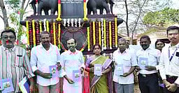 கவிஞா்கள் ஒக்கூா் மாசாத்தியாா், கணியன் பூங்குன்றனுக்கு அரசு மரியாதை