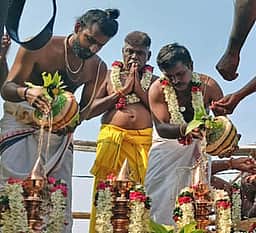 சாமிநாதபுரத்தில் செல்வ விநாயகா், பகவதி அம்மன் கோயில் கும்பாபிஷேகம்