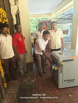 குற்றாலம் செண்பகாதேவி கோயிலில் ரூ3.87 லட்சத்தில் ஜெனரேட்டா் வசதி