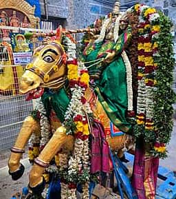 அா்ஜுனா நதியில் எழுந்தருளிய கள்ளழகா்