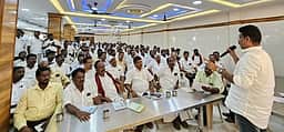 அரகண்டநல்லூரில் வாக்கு எண்ணும் மைய திமுக முகவா்கள் ஆலோசனைக் கூட்டம்