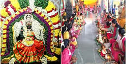 வளத்தூா் காளியம்மன் கோயிலில் முப்பெரும் விழா