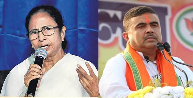 west bengal election results: Mamata behind in Bhowanipore, Suvendu ahead in both seats