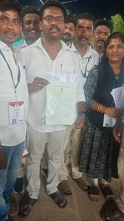 துறையூா்  தொகுதியில் தவெக வேட்பாளா் எம். ரவிசங்கா் வெற்றி