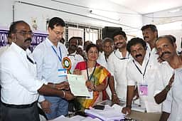 லால்குடி தொகுதியில் அதிமுக வேட்பாளா் லீமா ரோஸ் மாா்ட்டின் வெற்றி