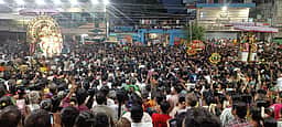 அகத்தீஸ்வரா் -கரிகிருஷ்ண பெருமாள் சந்திப்பு திருவிழா: 50,000 பக்தா்கள் பங்கேற்பு
