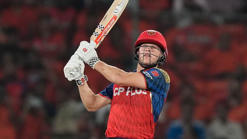 Punjab Kings' Cooper Connolly plays a shot during the Indian Premier League cricket match between Sunrisers Hyderabad and Punjab Kings in Hyderabad, India, Wednesday, May 6, 2026. (AP Photo/Mahesh Kumar A.)