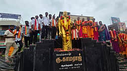 ஆலங்குளத்தில் தவெக கொண்டாட்டம்
