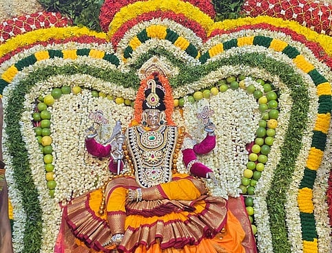 ~சிறப்பு அலங்காரத்தில் திரெளபதி அம்மன்.