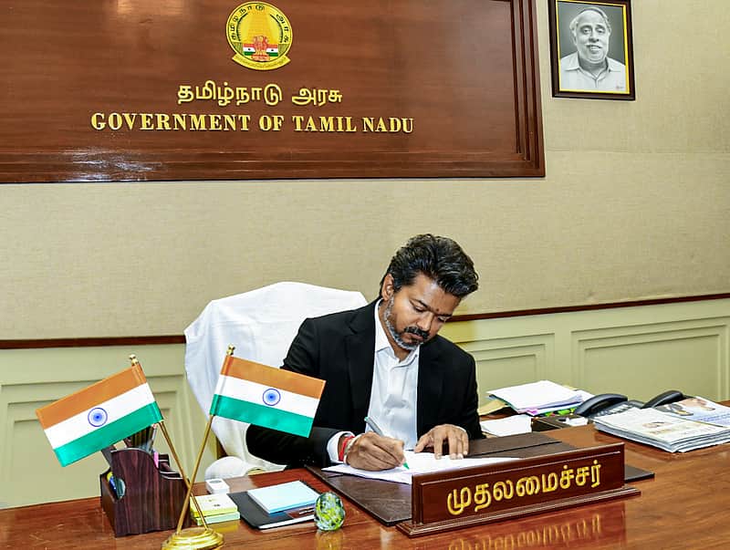 Tamil Nadu Chief Minister, at the Secretariat, in Chenna