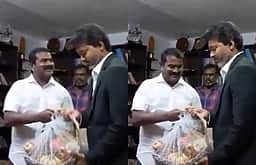முதல்வர் விஜய்க்கு பழக்கூடை வழங்கி வாழ்த்திய சீமான்!