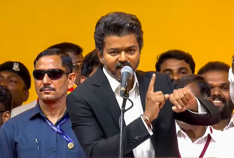 TVK Leader and Chief Minister C. Joseph Vijay.