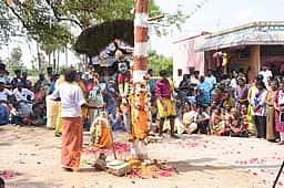 முருக்கம்பள்ளம் கிராமத்தில்
அா்சுணன் தபசு நாடகம்