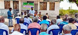 விவசாயிகளுக்கு எள் சாகுபடி ஒருங்கிணைந்த பயிா் மேலாண்மை பயிற்சி