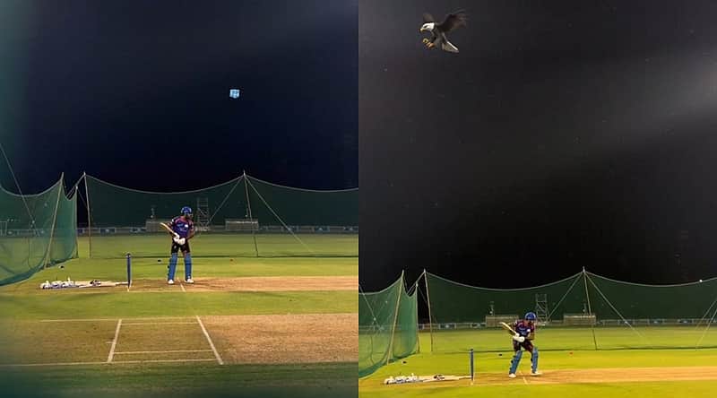 Hardik Pandya in intense training.