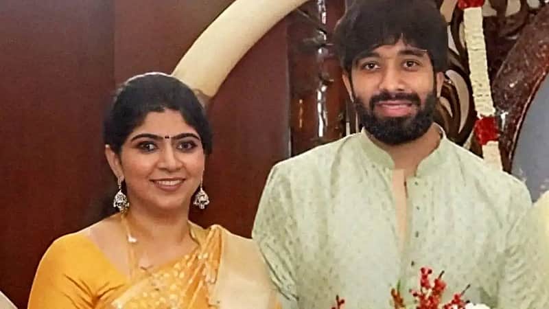 adhik ravichandran with his wife