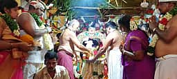 அரக்கோணம் தா்மராஜா கோயிலில் திரெளபதியம்மன் திருக்கல்யாண உற்சவம்
