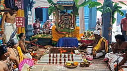 கைலாசநாதா் கோயிலில் ஏகாதச ருத்ர ஹோமம்
