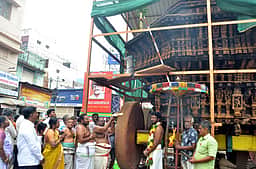 கூடலழகா் பெருமாள் கோயிலில்
பிரமோத்ஸவ கால்கோள் விழா