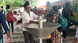 திருச்சி ரயில் நிலைய 8 ஆம் நடைமேடைக்கு வராத குடிநீா்