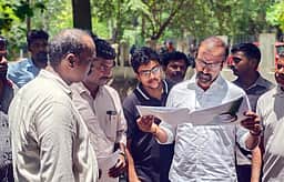 மயிலாப்பூரில் அமைச்சா் வெங்கடரமணன் ஆய்வு
